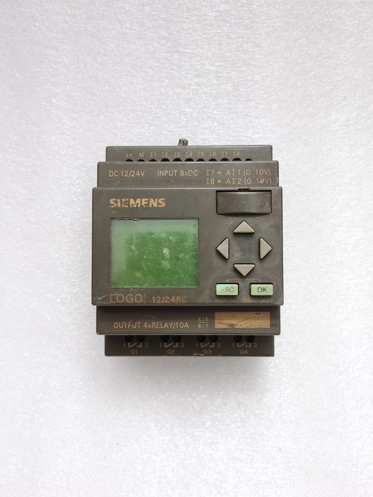 *USED WORKING* SIEMENS 6ED1052-1MD00-0BA5 LOGO 12/24RC DC12/24V 6ED10521MD000BA5
